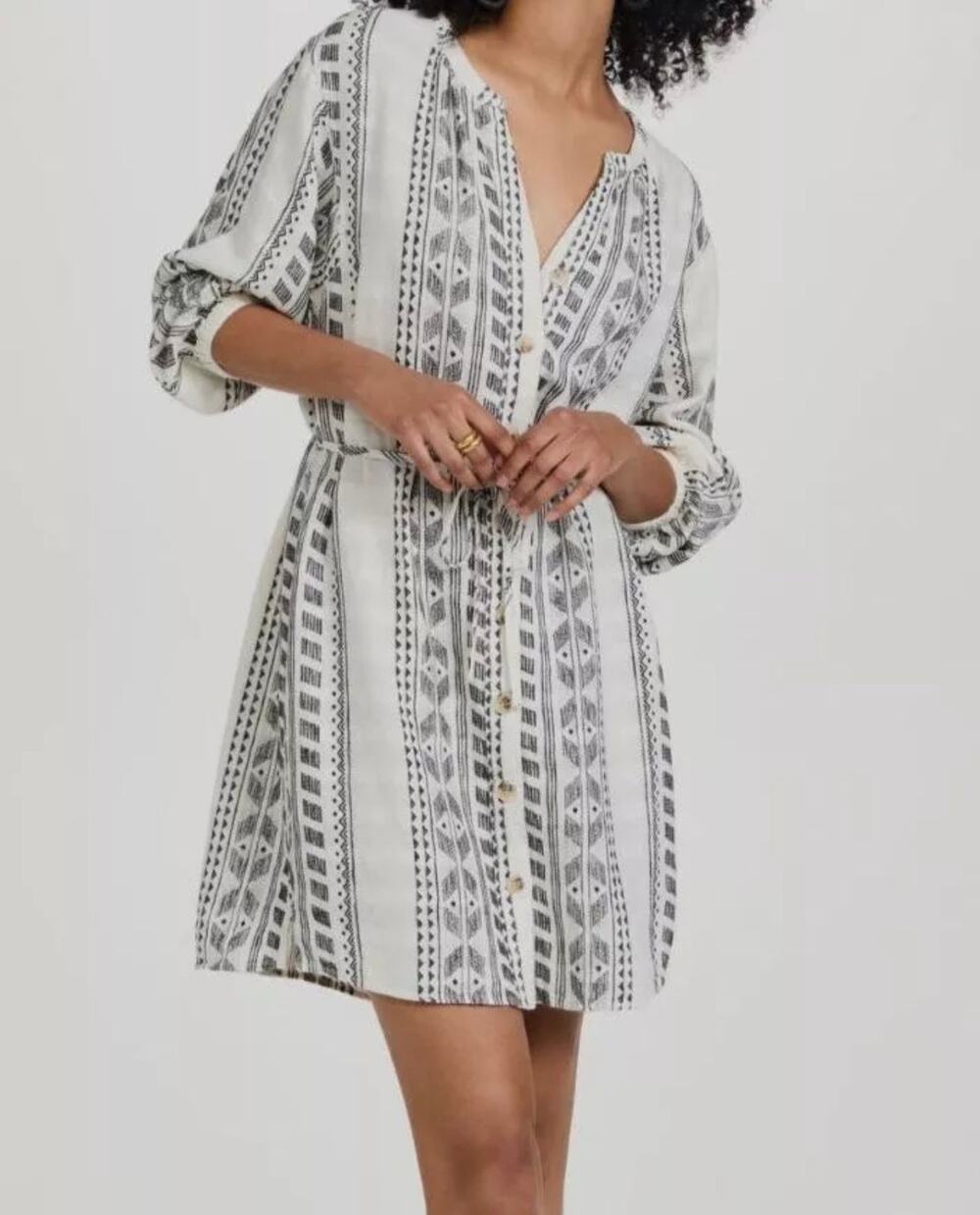 Splendid Collection Freesia Dress Medium 55% Linen Sz M